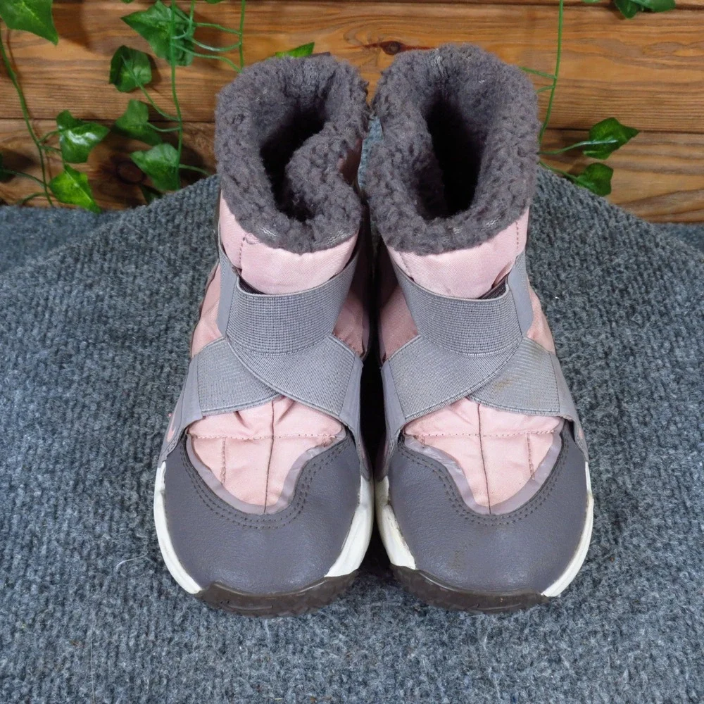 Nike Flex Advance Toddler Girls Winter Boot 12C Snow Cold Weather Pink Grey